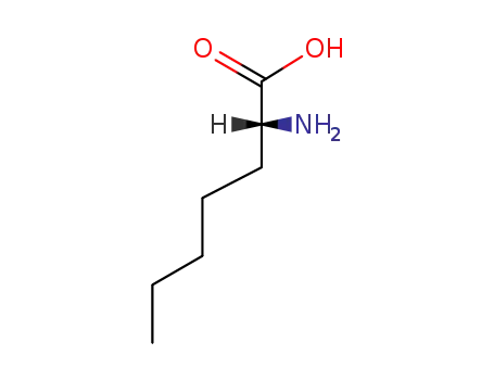 Molecular Structure of 44902-01-4 (R-2-Aminoheptanoic acid)