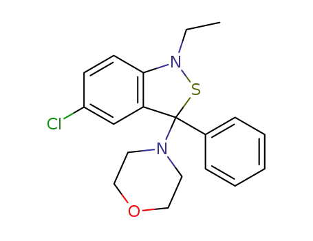 5-chloro-1-ethyl-3-morpholin-4-yl-3-phenyl-1,3-dihydro-benzo[<i>c</i>]isothiazole