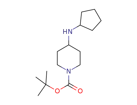 Molecular Structure of 812690-40-7 (1-BOC-4-CYCLOPENTYLAMINO-PIPERIDINE)