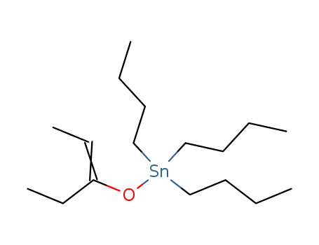 Molecular Structure of 17795-74-3 (Stannane, tributyl[(1-ethyl-1-propenyl)oxy]-)