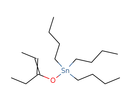 Molecular Structure of 17795-74-3 (Stannane, tributyl[(1-ethyl-1-propenyl)oxy]-)