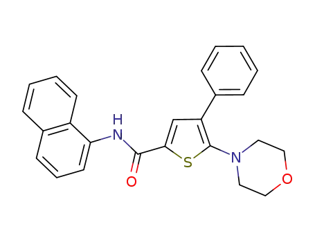 5-morpholin-4-yl-4-phenyl-thiophene-2-carboxylic acid naphthalen-1-yl-amide