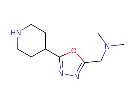 N,n-dimethyl-5-(4-piperidinyl)-1,3,4-oxadiazole-2-methanamine