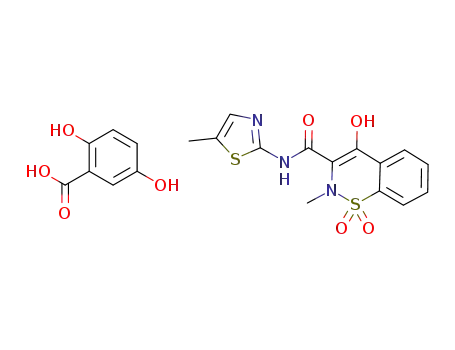 Molecular Structure of 1174325-98-4 (meloxicam gentisic acid)