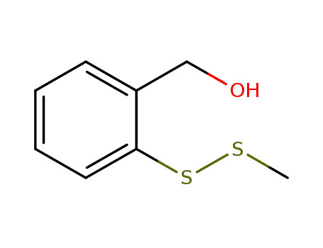 Molecular Structure of 1042696-73-0 (o-(hydroxymethyl)phenyl methyl disulfide)