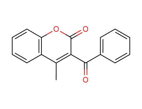 Molecular Structure of 51126-50-2 (2H-1-Benzopyran-2-one, 3-benzoyl-4-methyl-)