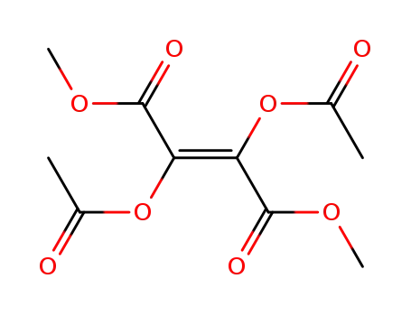 Molecular Structure of 130-84-7 (DIMETHYL (Z)-2,3-DIACETYLOXYBUT-2-ENEDIOATE)