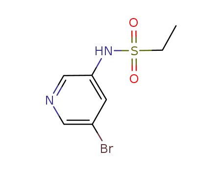 Molecular Structure of 1086065-44-2 (N-(5-bromopyridin-3-yl)ethanesulfonamide)