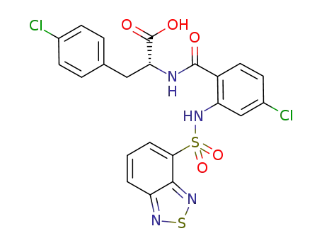 Molecular Structure of 1202359-16-7 (C<sub>22</sub>H<sub>16</sub>Cl<sub>2</sub>N<sub>4</sub>O<sub>5</sub>S<sub>2</sub>)