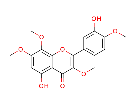 4H-1-Benzopyran-4-one,
5-hydroxy-2-(3-hydroxy-4-methoxyphenyl)-3,7,8-trimethoxy-