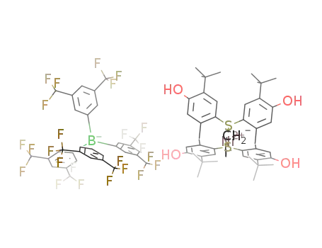Molecular Structure of 1220750-96-8 ([Ni(4,4'-thio-bis(6-tert-butyl-m-cresol))2(η3-allyl)](B(3,5-(CF3)2C6H3)4))
