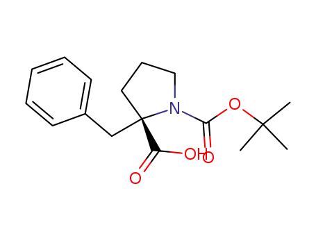 Molecular Structure of 706806-61-3 (BOC-(S)-ALPHA-BENZYL-PROLINE)