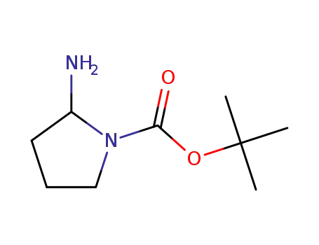 Molecular Structure of 121537-94-8 (2-AMINO-PYRROLIDINE-1-CARBOXYLIC ACID TERT-BUTYL ESTER)