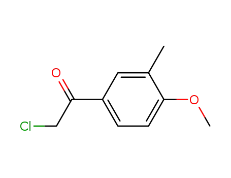 Molecular Structure of 62613-62-1 (Ethanone, 2-chloro-1-(4-methoxy-3-methylphenyl)-)