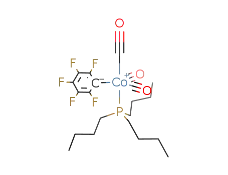 Molecular Structure of 89255-17-4 (Cobalt, tricarbonyl(pentafluorophenyl)(tributylphosphine)-)