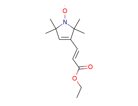 126857-81-6,ethyl 3-(2,2,5,5-tetramethylpyrrollinyl-1-oxyl)propen-2-oate,1H-Pyrrol-1-yloxy,3-(3-ethoxy-3-oxo-1-propenyl)-2,5-dihydro-2,2,5,5-tetramethyl-, (E)- (9CI)