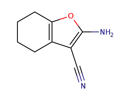 Molecular Structure of 5117-89-5 (3-Benzofurancarbonitrile, 2-amino-4,5,6,7-tetrahydro-)