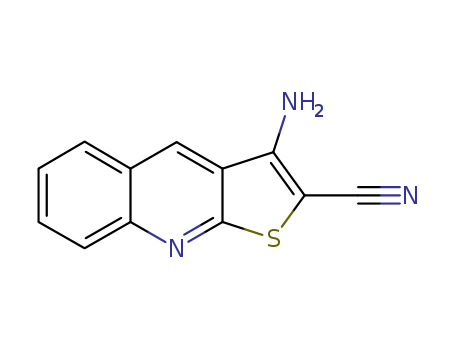 Molecular Structure of 115913-34-3 (Thieno[2,3-b]quinoline-2-carbonitrile, 3-amino-)