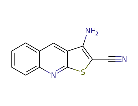 Molecular Structure of 115913-34-3 (Thieno[2,3-b]quinoline-2-carbonitrile, 3-amino-)