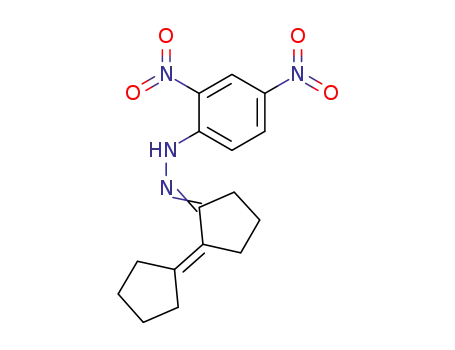 Molecular Structure of 853-96-3 (Cyclopentanone,2-cyclopentylidene-, 2-(2,4-dinitrophenyl)hydrazone)