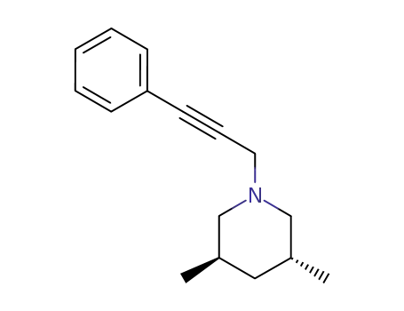 Piperidine, 3,5-dimethyl-1-(3-phenyl-2-propynyl)-, (3R,5S)-rel- (9CI)
