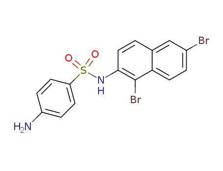 Benzenesulfonamide,4-amino-N-(1,6-dibromo-2-naphthalenyl)- cas  5419-08-9