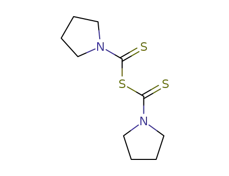 Molecular Structure of 717-31-7 (1-Pyrrolidinecarbodithioicacid, anhydrosulfide (9CI))