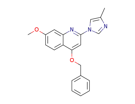 Quinoline, 7-methoxy-2-(4-methyl-1H-imidazol-1-yl)-4-(phenylmethoxy)-
