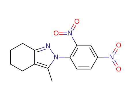 Molecular Structure of 15419-65-5 (2H-Indazole, 2-(2,4-dinitrophenyl)-4,5,6,7-tetrahydro-3-methyl-)
