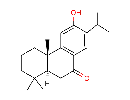 Molecular Structure of 511-05-7 ((4aS,10aS)-6-hydroxy-1,1,4a-trimethyl-7-propan-2-yl-3,4,10,10a-tetrahy dro-2H-phenanthren-9-one)