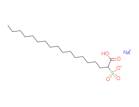Octadecanoic acid, 2-sulfo-, monosodium salt