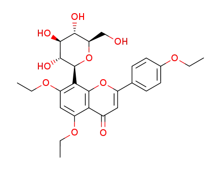 5,7-diethoxy-2-(4-ethoxy-phenyl)-8-β-D-glucopyranosyl-chromen-4-one