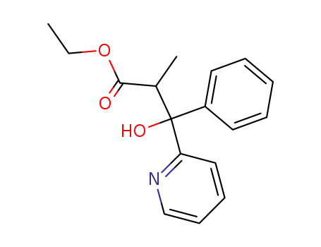 3-hydroxy-2-methyl-3-phenyl-3-pyridin-2-yl-propionic acid ethyl ester
