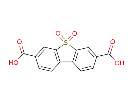 Molecular Structure of 23613-32-3 (5,5-dioxo-5H-dibenzo[b,d]thiophene-3,7-dicarboxylic acid)