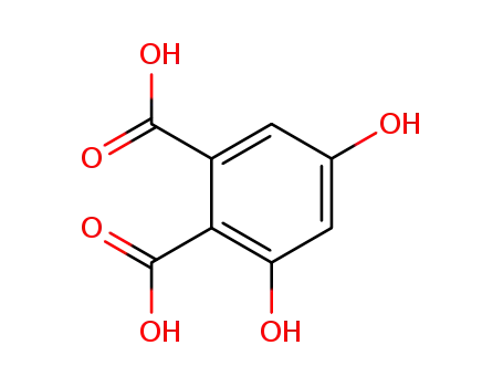 Molecular Structure of 3209-07-2 (3,5-dihydroxybenzene-1,2-dicarboxylic acid)