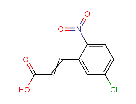 Molecular Structure of 20357-28-2 (5-CHLORO-2-NITROCINNAMIC ACID)