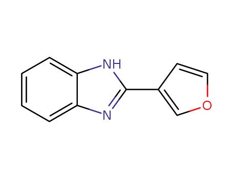 Molecular Structure of 3878-22-6 (1H-Benzimidazole,2-(3-furanyl)-(9CI))