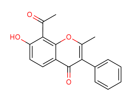 62820-28-4,4H-1-Benzopyran-4-one,8-acetyl-7-hydroxy- 2-methyl-3-phenyl- ,