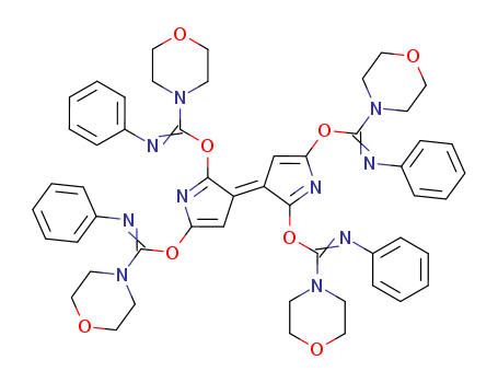 4-Morpholinecarboximidicacid, N-phenyl-,3-[2,5-bis[4-morpholinyl(phenylimino)methoxy]-3H-pyrrol-3-ylidene]-3H-pyrrole-2,5-diylester (9CI) cas  59732-50-2