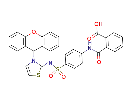 <i>N</i>-[4-(3-xanthen-9-yl-3<i>H</i>-thiazol-2-ylidenesulfamoyl)-phenyl]-phthalamic acid