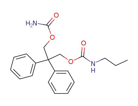 Molecular Structure of 25642-70-0 (3-(carbamoyloxy)-2,2-diphenylpropyl propylcarbamate (non-preferred name))