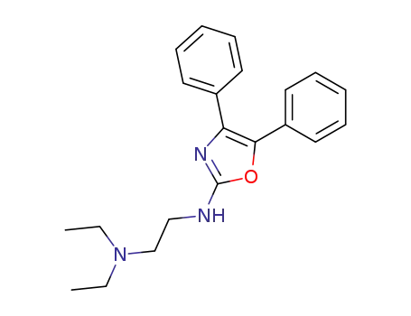 Molecular Structure of 18507-31-8 (1,2-Ethanediamine, N'-(4,5-diphenyl-2-oxazolyl)-N,N-diethyl-)