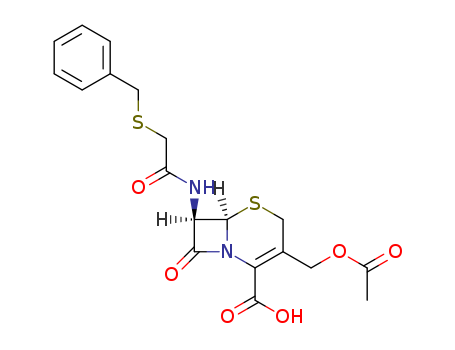 5-Thia-1-azabicyclo[4.2.0]oct-2-ene-2-carboxylicacid, 3-[(acetyloxy)methyl]-8-oxo-7-[[[(phenylmethyl)thio]acetyl]amino]-,(6R,7R)- (9CI)
