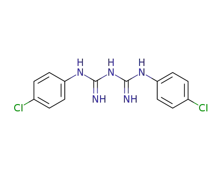 Molecular Structure of 13590-88-0 (1,5-BIS-(4-CHLOROPHENYL)-BIGUANIDE HCL)