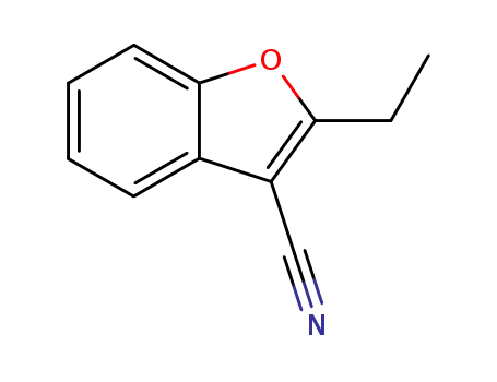 Molecular Structure of 42901-97-3 (3-Cyano-2-ethylbenzofuran)