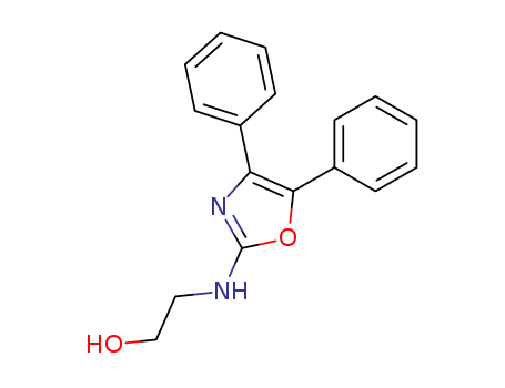 20503-75-7,Oxazole, 4,5-diphenyl-2-((2-hydroxyethyl)amino)-,4,5-diphenyl-2bis-(2-hydroxyethyl)-amino-oxazole;OXAZOLE, 4,5-DIPHENYL-2-((2-HYDROXYETHYL)AMINO)-;