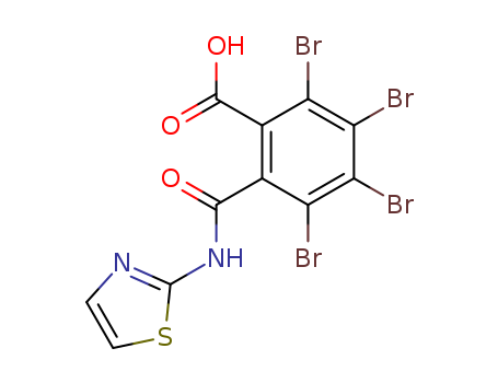Benzoic acid,2,3,4,5-tetrabromo-6-[(2-thiazolylamino)carbonyl]- cas  19692-03-6