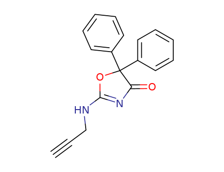 32956-98-2,5,5-Diphenyl-2-(2-propynylamino)-2-oxazolin-4-one,5,5-diphenyl-2-prop-2-ynylamino-oxazol-4-one;