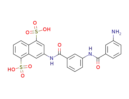 Molecular Structure of 157871-97-1 (3-[3-(3-amino-benzoylamino)-benzoylamino]-naphthalene-1,5-disulfonic acid)
