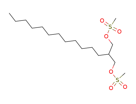 Molecular Structure of 88989-19-9 (1,3-Propanediol, 2-dodecyl-, dimethanesulfonate)